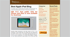 Desktop Screenshot of ipadnn.com